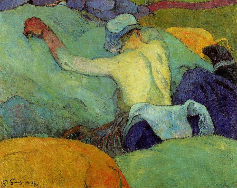 In the Heat of the Day - Paul Gauguin Painting